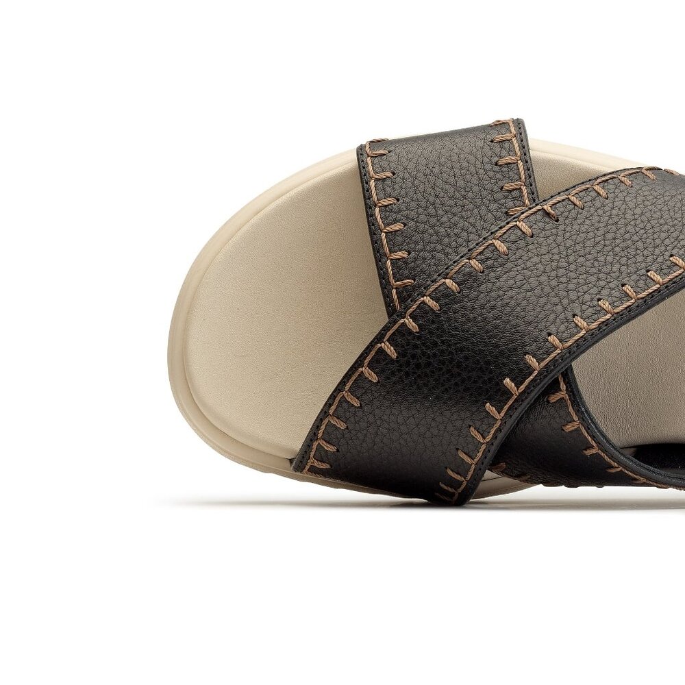 PAUL GREEN Rivers Slides Sandal Shoes 8.5 Black - Picture 5 of 12